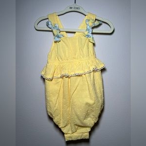 Yellow Tommy Bahama Baby Girl Romper Size 6-9 Months